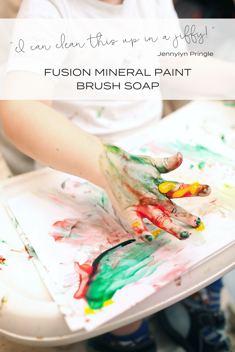 I can clean up even the messiest paint situation with Fusion Brush Soap! fusionmineralpaint.com