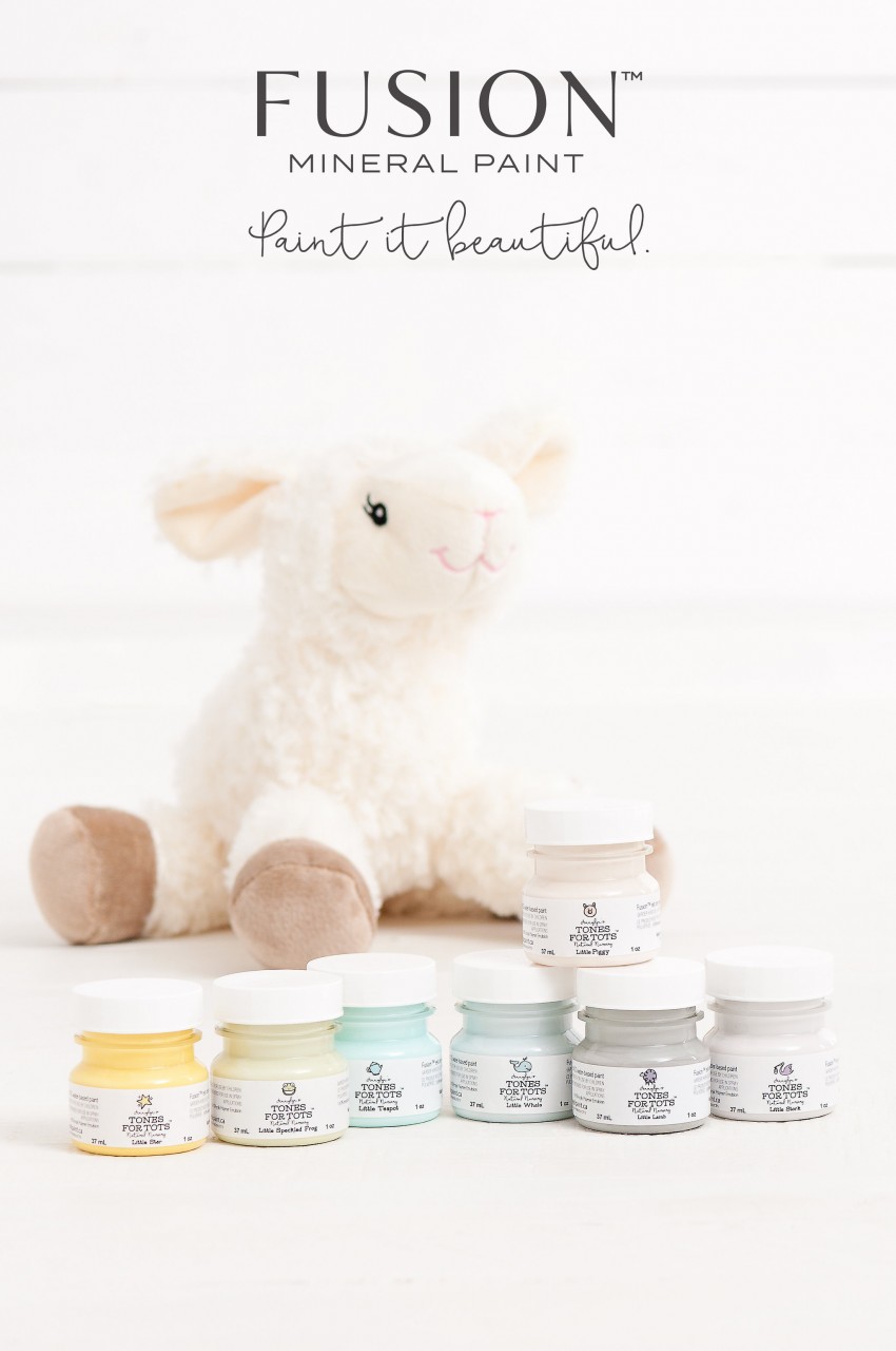 Nursery Inspiration Paint Colours Soft and sophisticated nursery colours with a matte smooth paint finish . Little Teapot, Little Piggy, Little Star, Little Lamb, Little Whale, Little Stork, Little Speckled Frog Fusion Mineral Paint | www.Fusionmineralpaint.com