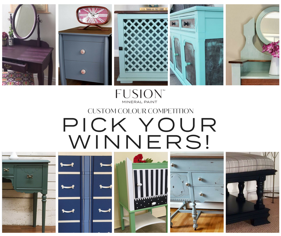 Pick your winners for the Fusion Mineral paint Colour Competition