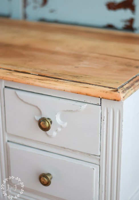 Beautiful Desk brought back to life using Fusion Mineral Paint and Beeswax Finish by Melanie Alexander of Lost & Found Decor. | fusionmineralpaint.com