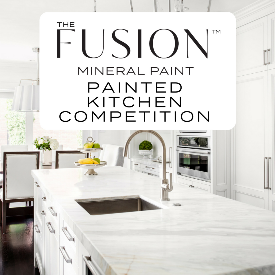 Fusion August Painted Kitchen COPmpetition. | fusionmineralpaint.com