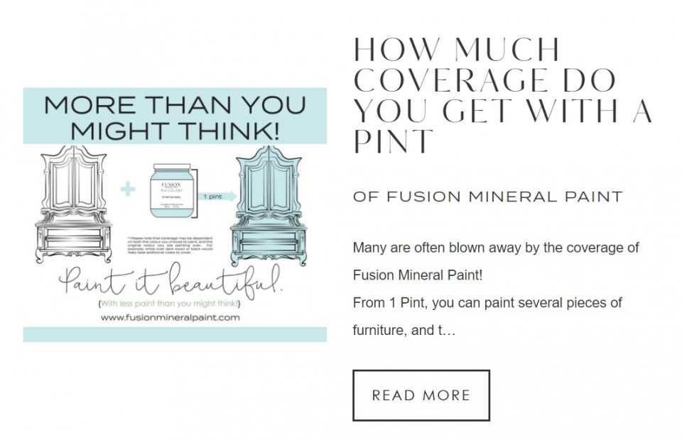 How Much Coverage from a Pint of Fusion Mineral Paint, top 5 how to paint blogs