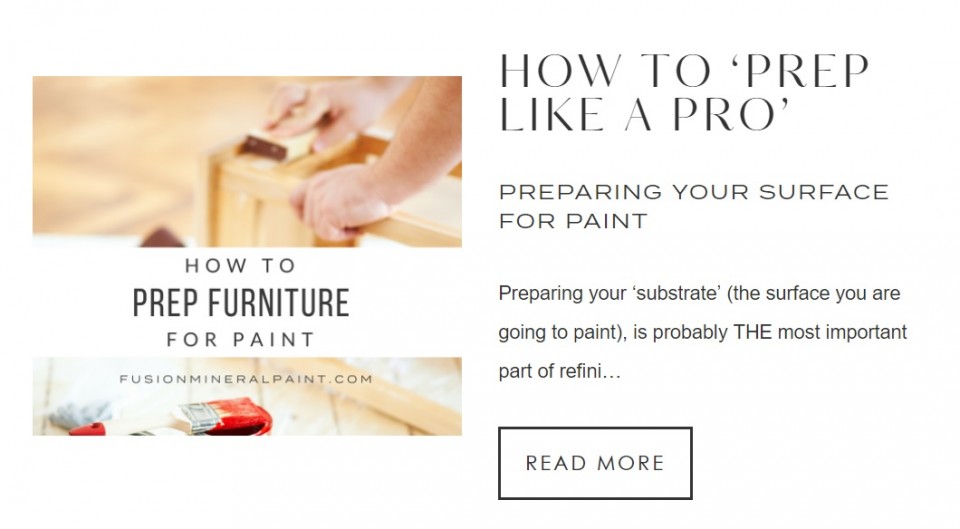 How to Prep for Furniture Paint