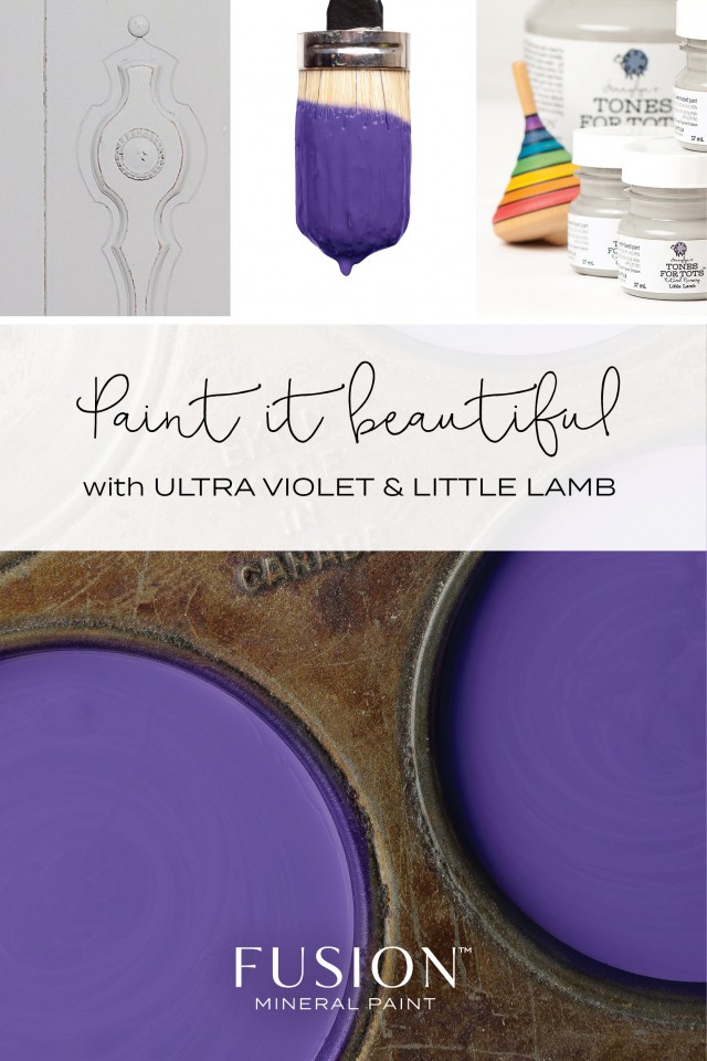 Ultra Violet + Little Lamb by Fusion Mineral Paint
