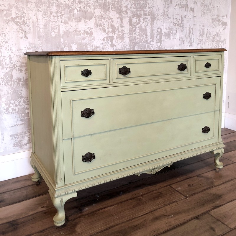 updating an outdated dresser with furniture paint