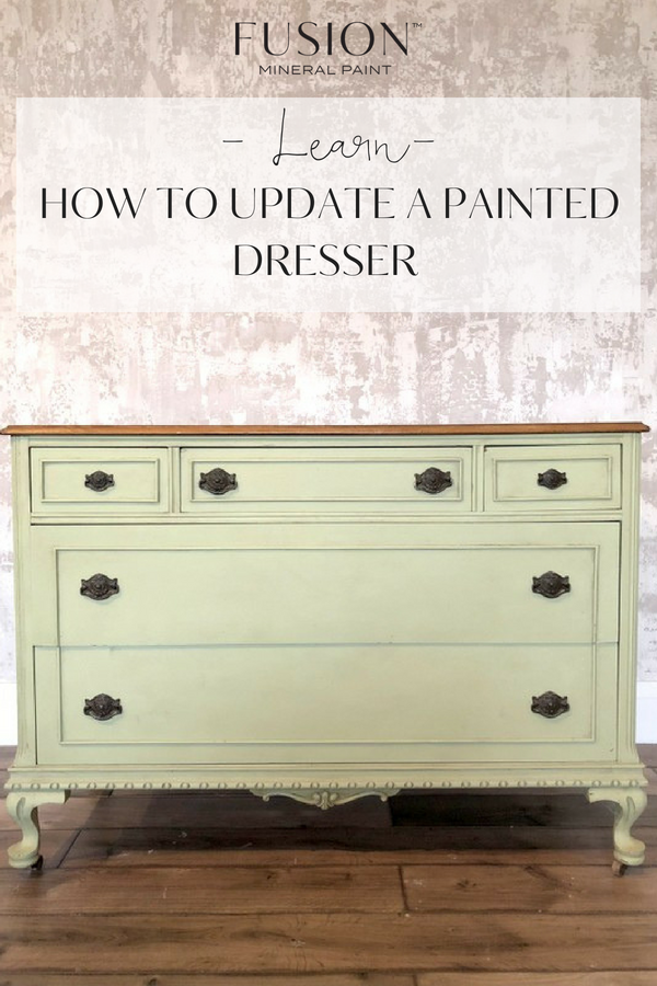 updating an outdated dresser with furniture paint