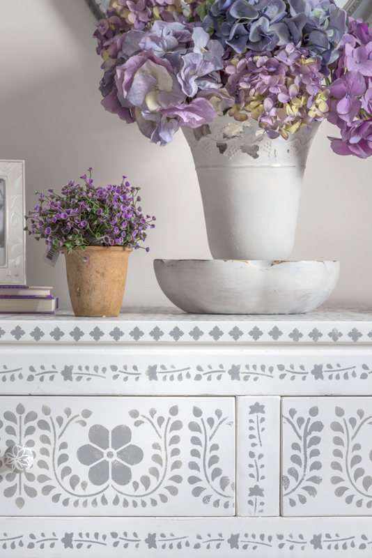 DIY Faux Bone Inlay Dresser