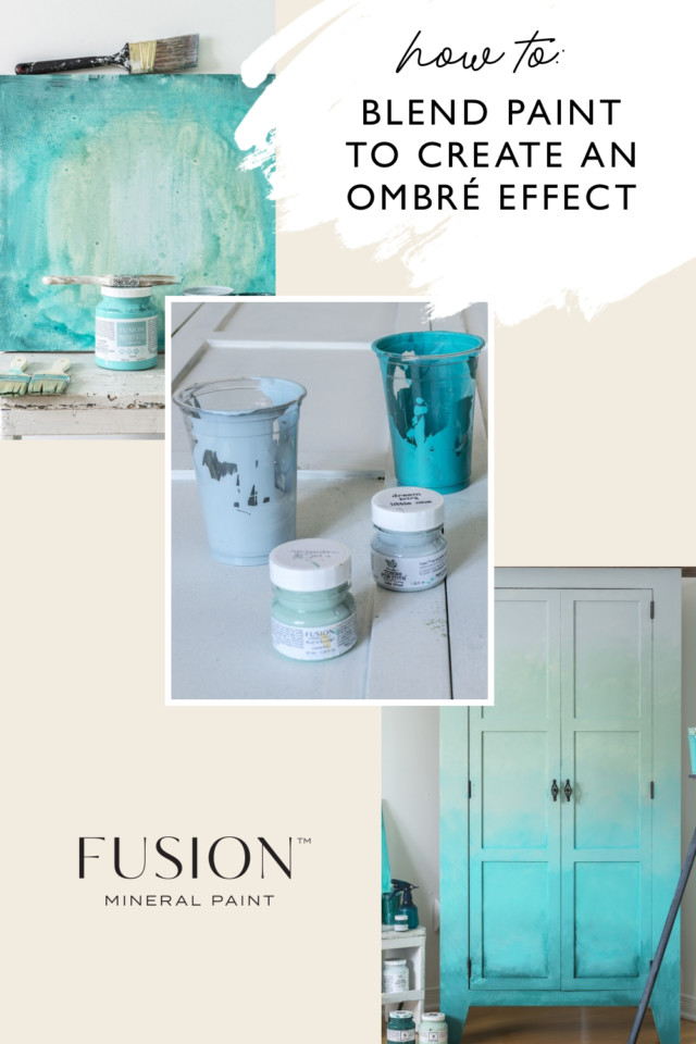 How To Blend Paint To Create An Ombre Effect Fusion Mineral Paint