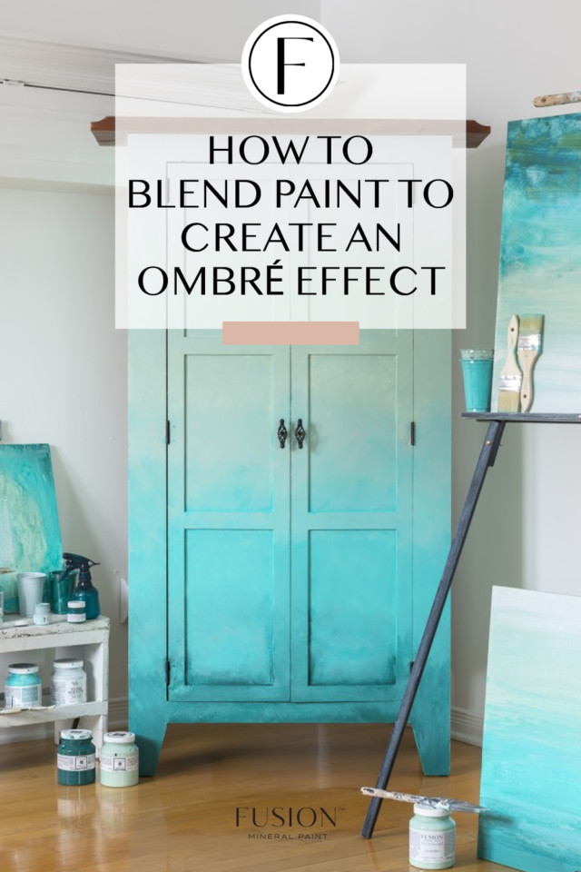 How To Blend Paint To Create An Ombre Effect Fusion Mineral Paint