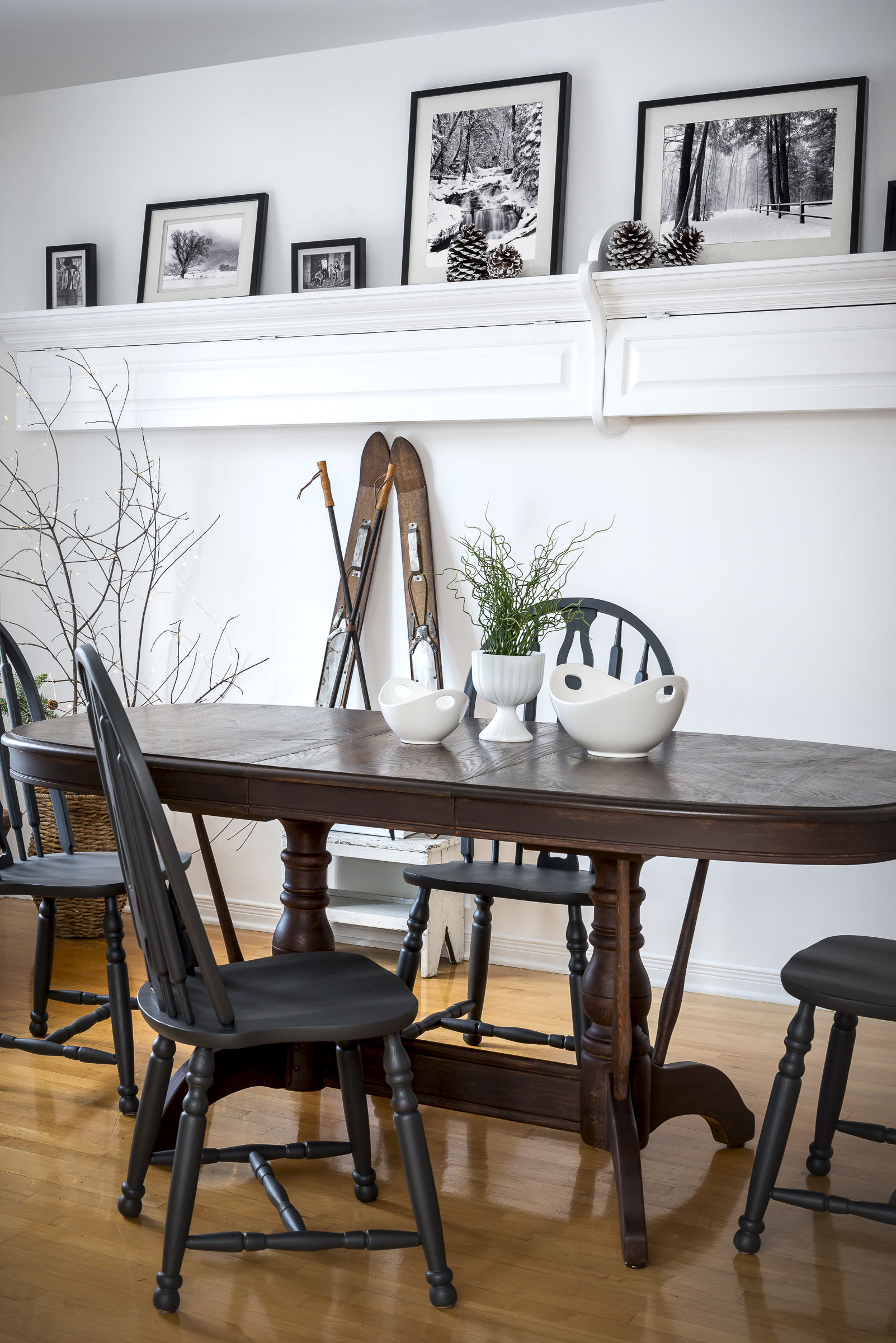 Transforming a table with Fusion Stain and Finishing Oil and chairs with Ash paint