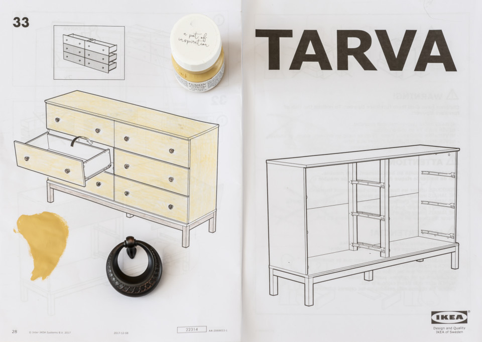 How to paint an IKEA TARVA dresser with Fusion Mineral Paint