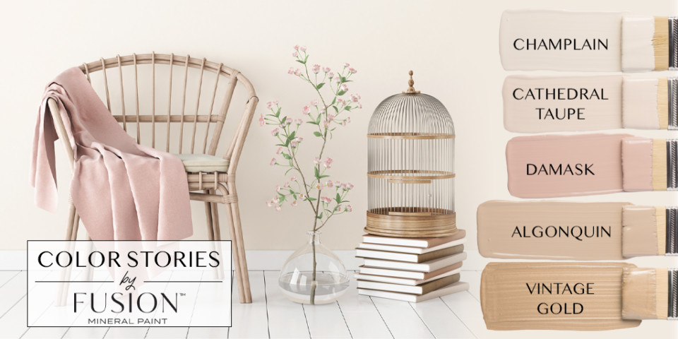 Millennial Pink Milk Paint by Fusion @ The Painted Heirloom