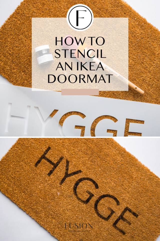 images of stenciled ikea door mat