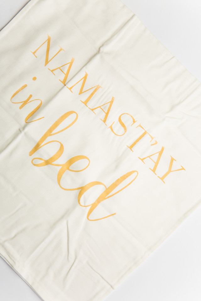 How to Stencil a Pillowcase - 'Namaste in Bed' stencil!