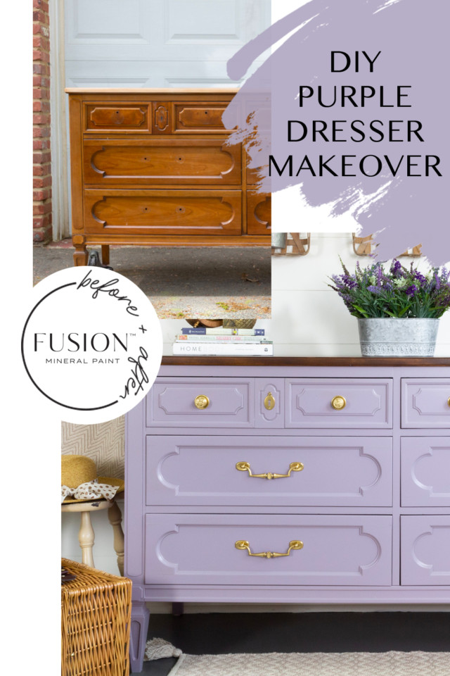 Divine Lavender Fusion Mineral Paint, Light Purple Dresser