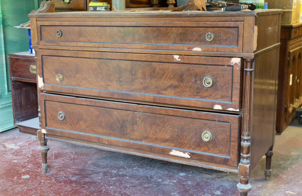 How To Fix Broken Veneer On Furniture A Dresser Makeover With