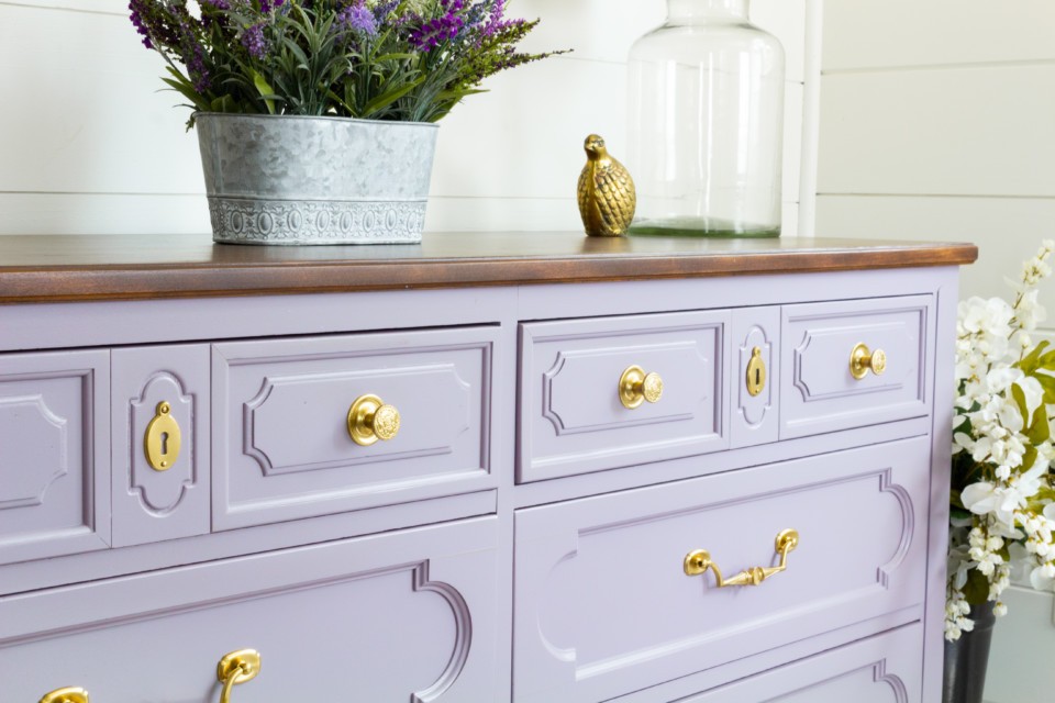 Divine Lavender Fusion Mineral Paint, Light Purple Dresser