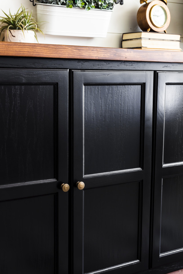 DIY built ins Fusion Coal Black - Fusion Mineral Paint 