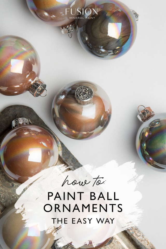 how to paint ball ornaments the easy way