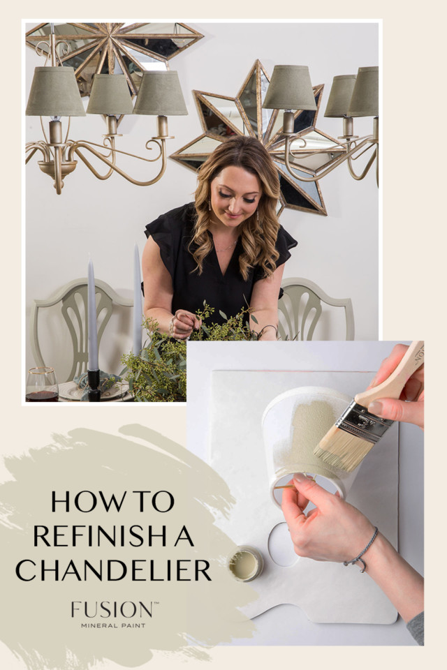 how to refinish a chandelier