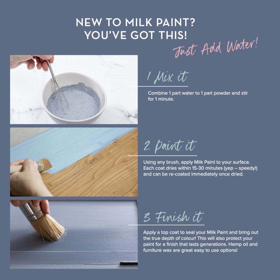 What is Milk Paint?

How to mix milk paint by Fusion - Milk Paint by Fusion - Fusion Mineral Paint 