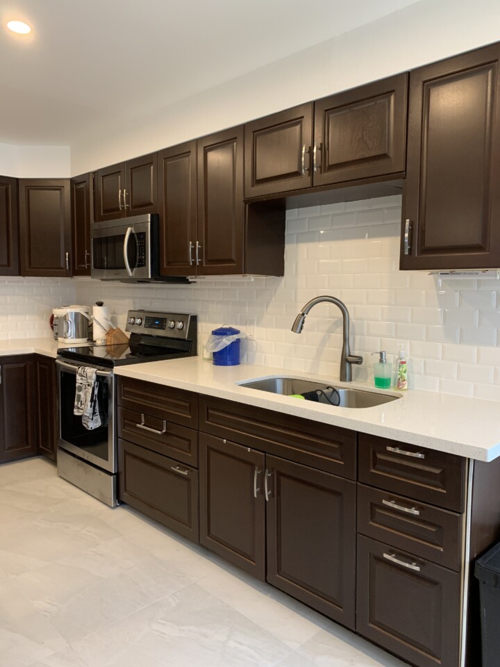 Fusion Midnight Kitchen cabinets before - Fusion Mineral Paint