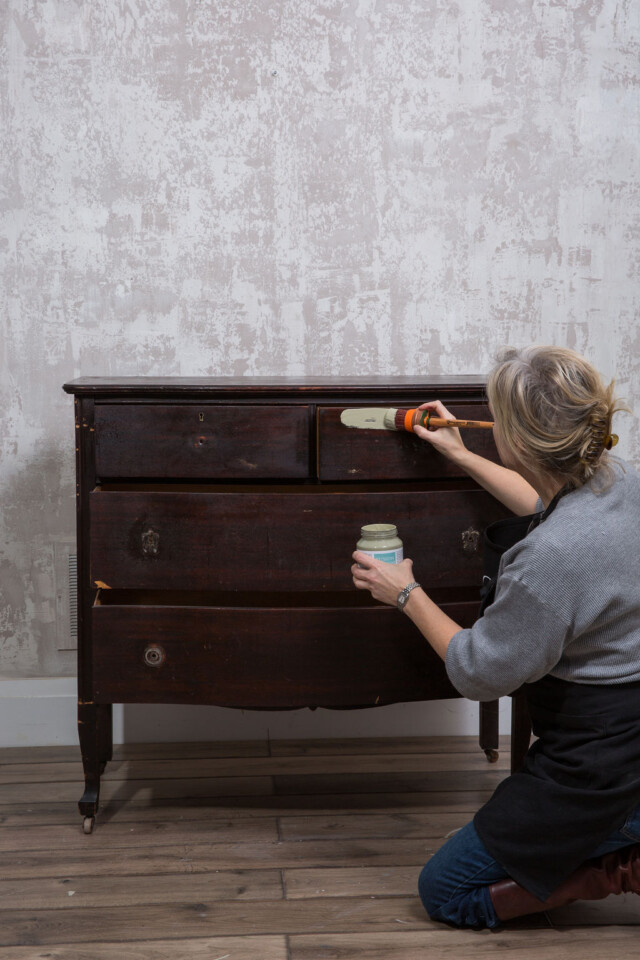 base coating the dresser 