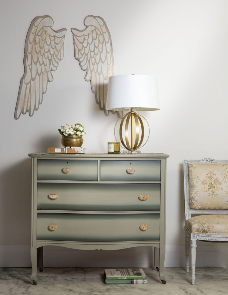 Full front shot of Ombre blended dresser