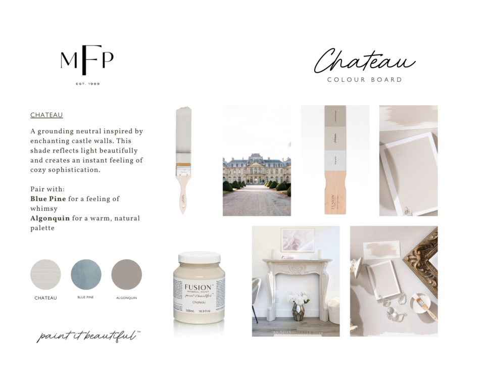 Colour mood board Chateau