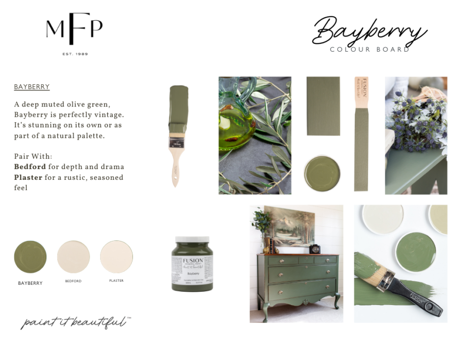 Bayberry colour mood board