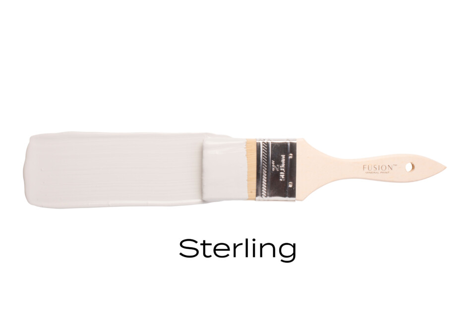 Sterling brush stroke with paint brush