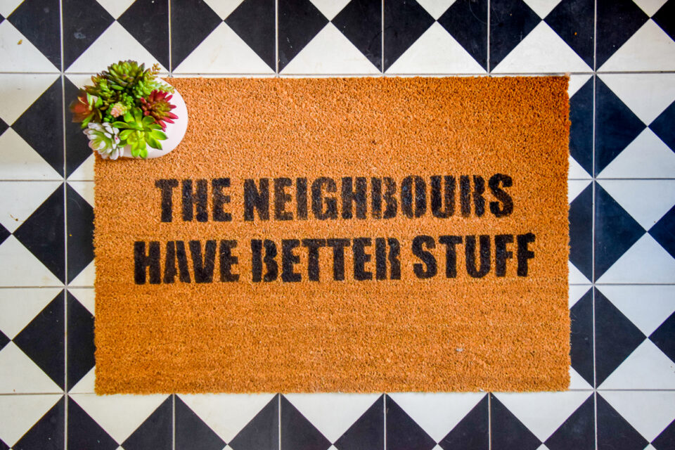 Easy custom doormat DIY