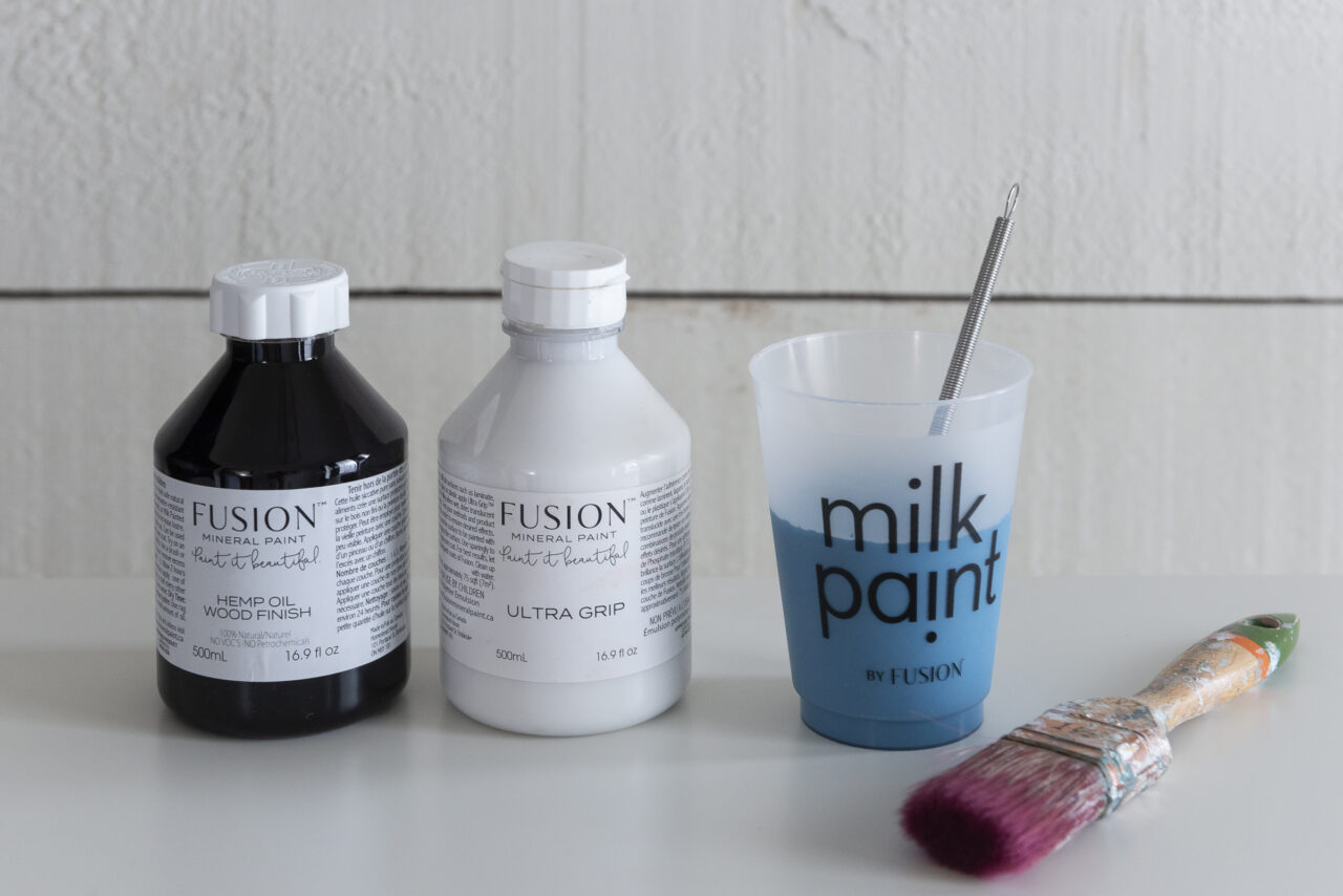 How to paint metal with Milk Paint 