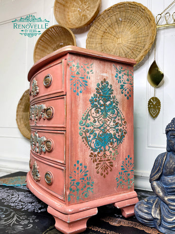 jewellery dresser makeover painted in fusion milk paint