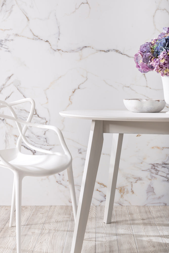 How to Paint a Dining Table with Marble Milk Paint