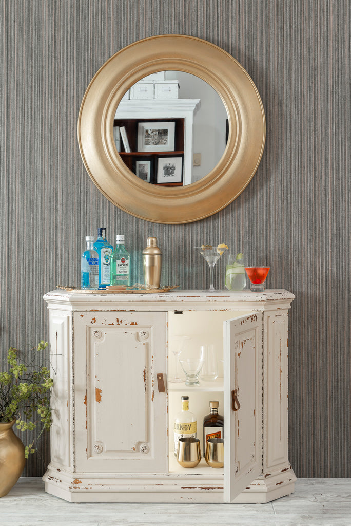 Chippy Chic Bar Cabinet Makeover With London Fog