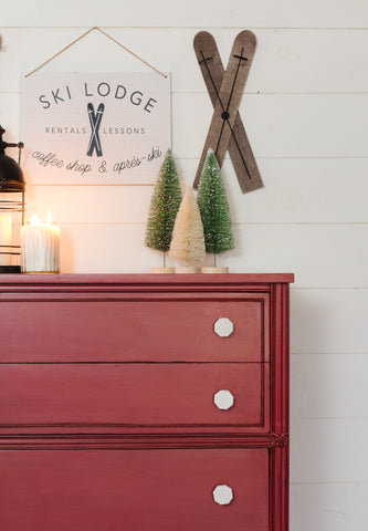A Quick Holiday Chest of Drawers Makeover
