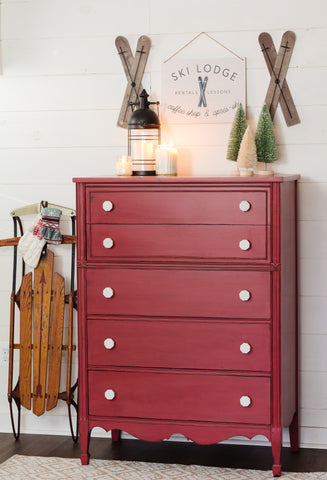 A Quick Holiday Chest of Drawers Makeover