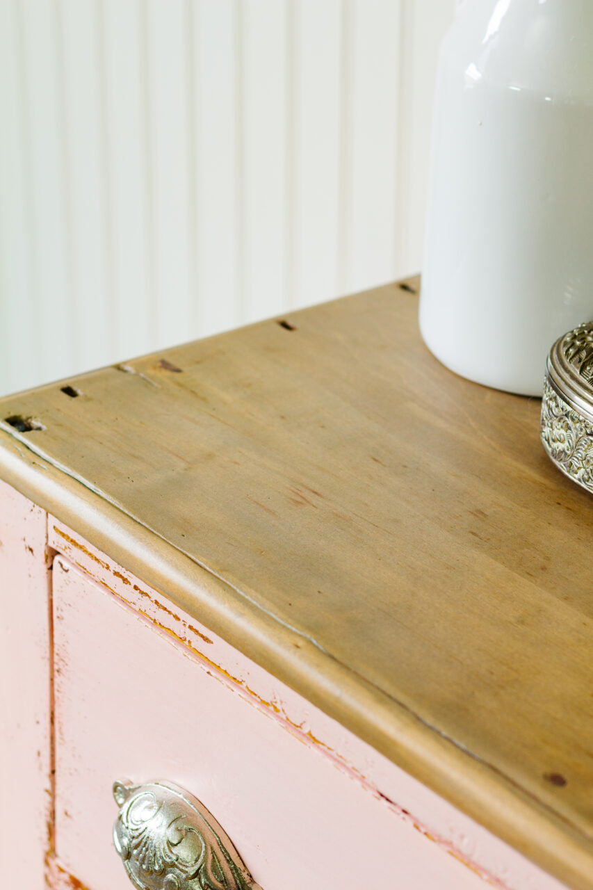 Pink Painted Furniture - Spring Blossom, featuring the beeswax finish top