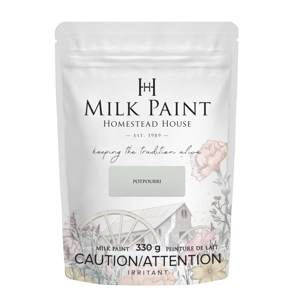 Bag of milk paint in the colour Potpourri