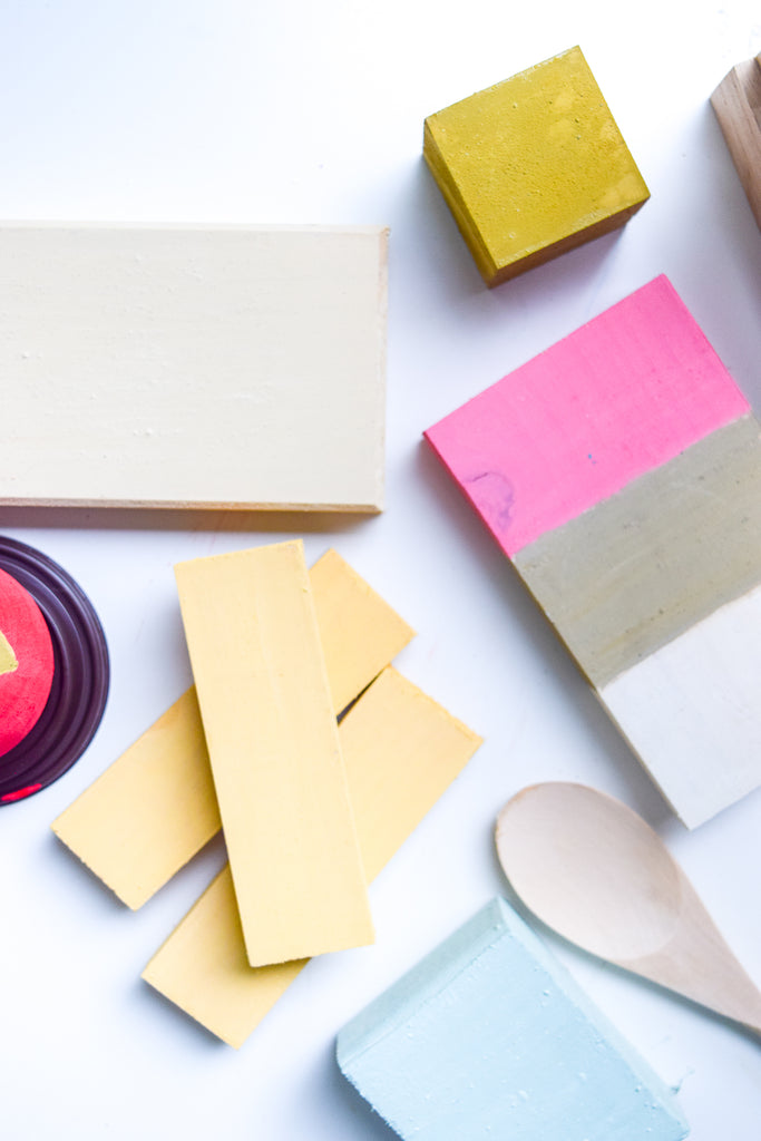 Painting Children's Toys with Milk Paint