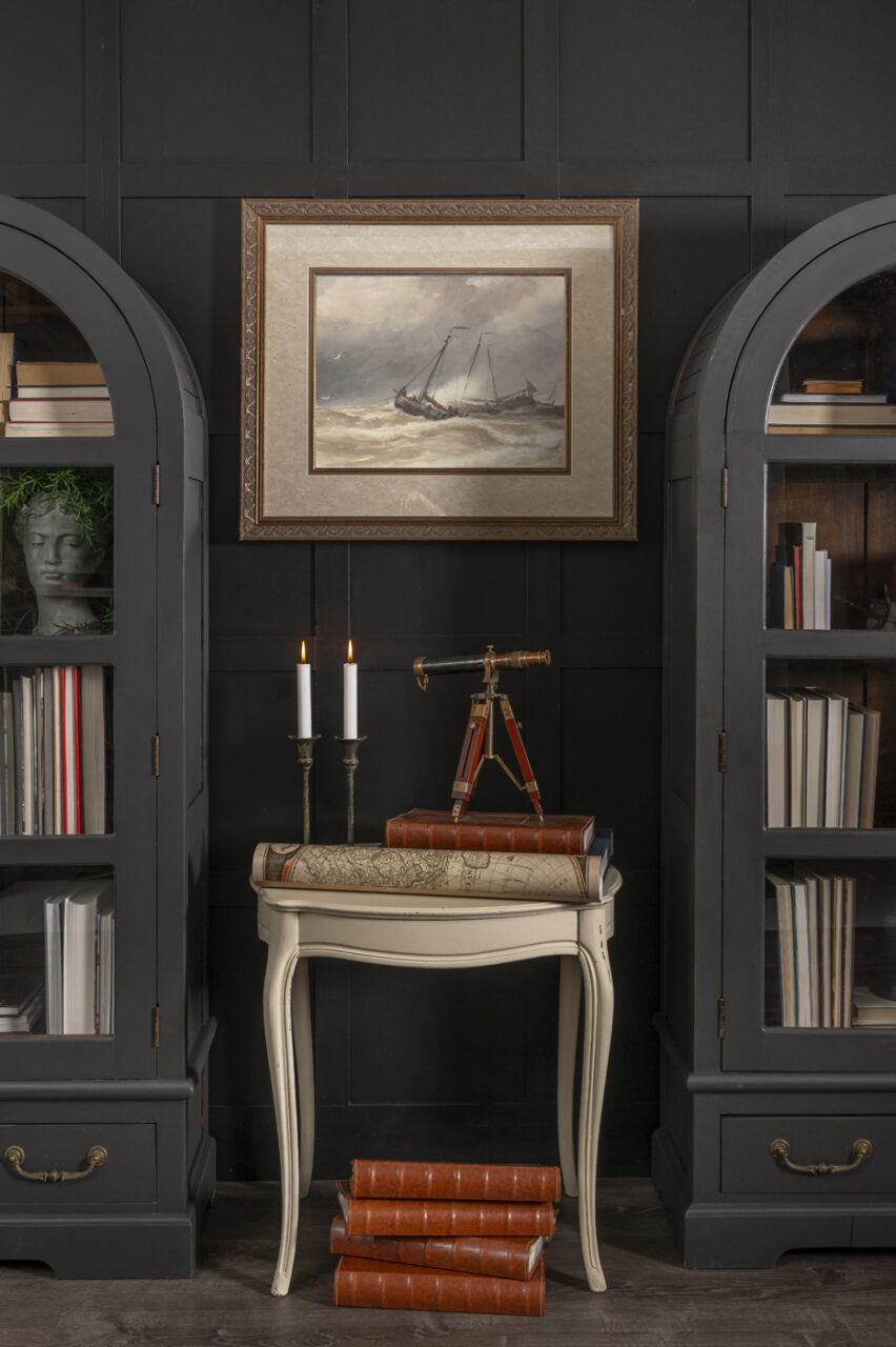 Cast Iron Twin Bookcases
