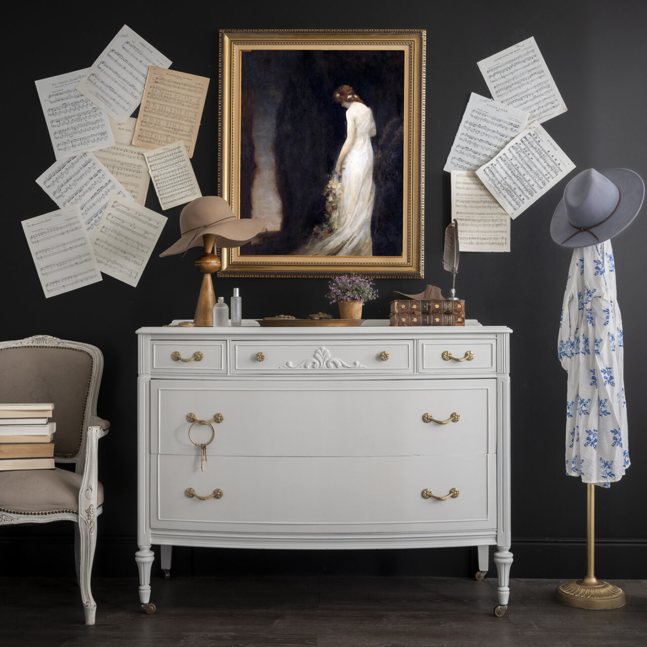 Antique Dresser Parchment