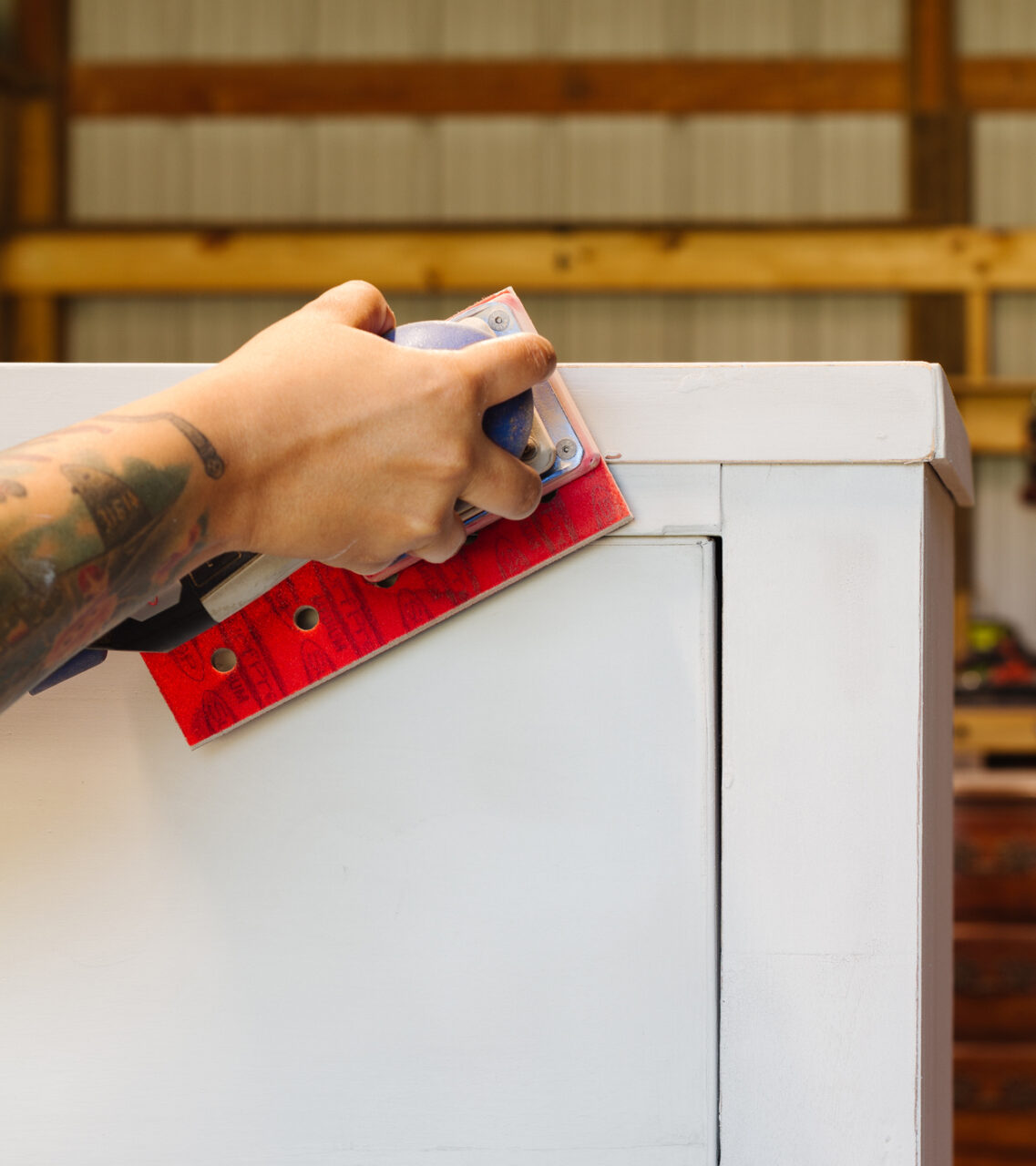 Sanding Milk Paint