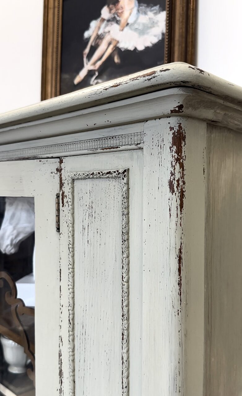 Beautiful distressing Custom Mix Your Own Milk Paint Colour
