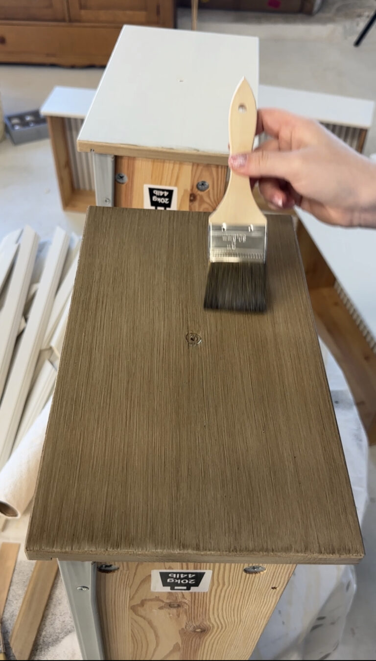 Create a Pottery Barn Dupe with Stain and Finishing Oil: Faux Wood the ...