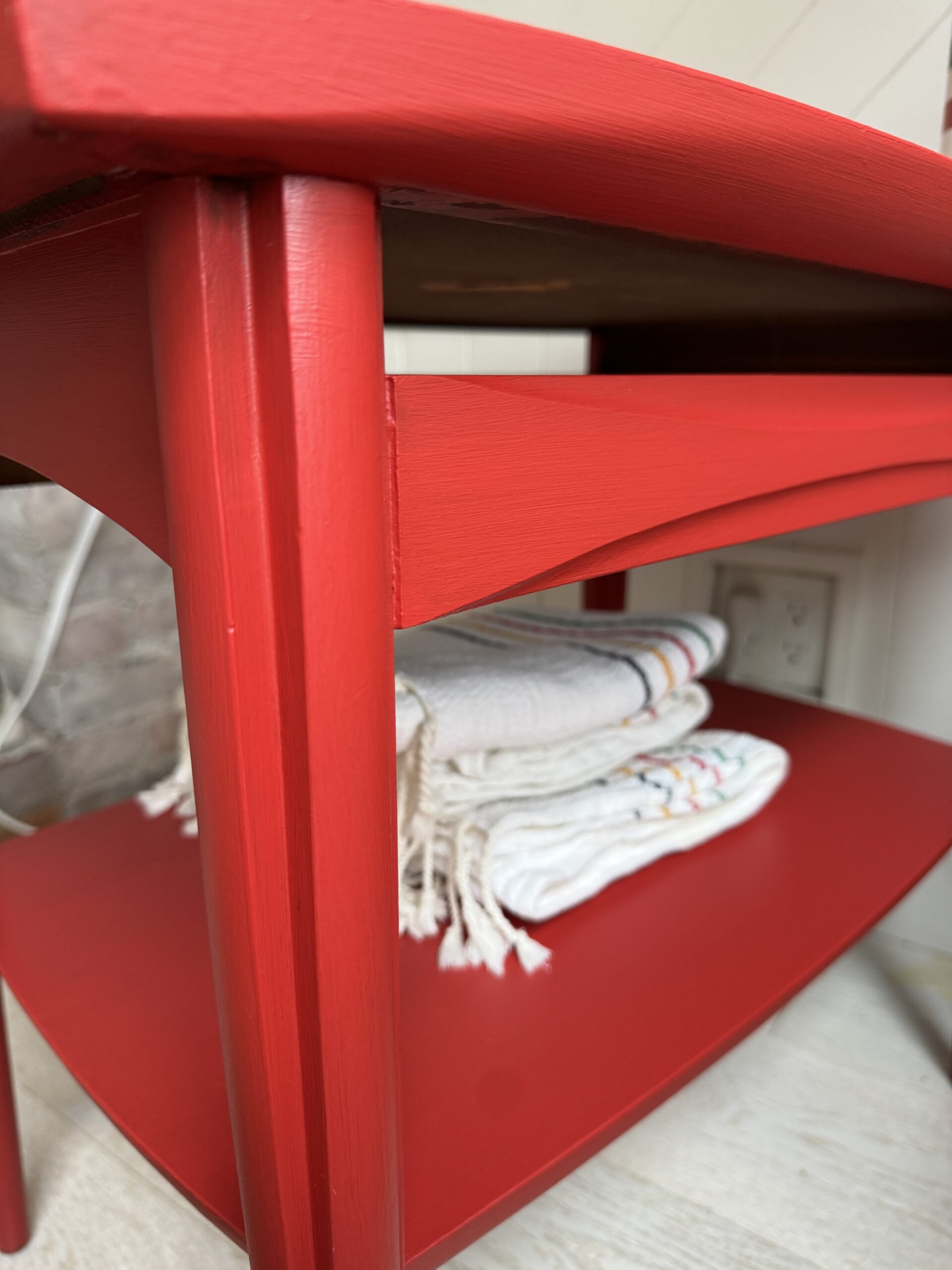 Fort York Red Side Table Makeover: From Worn to Wow with Ultra Guard ...
